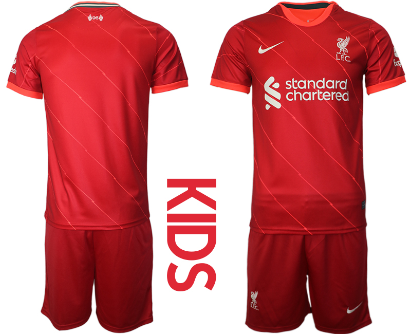 Liverpool home kids 2021/22 Soccer Kit